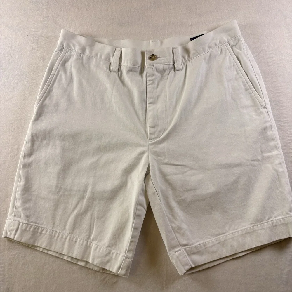 Polo Ralph Lauren Shorts Mens 33 White Chino Classic Fit Flat Front 9